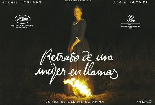 Retraro de una mujer en llamas